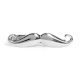 Handmade 925 Sterling Silver Moustache Design Tie Bar
